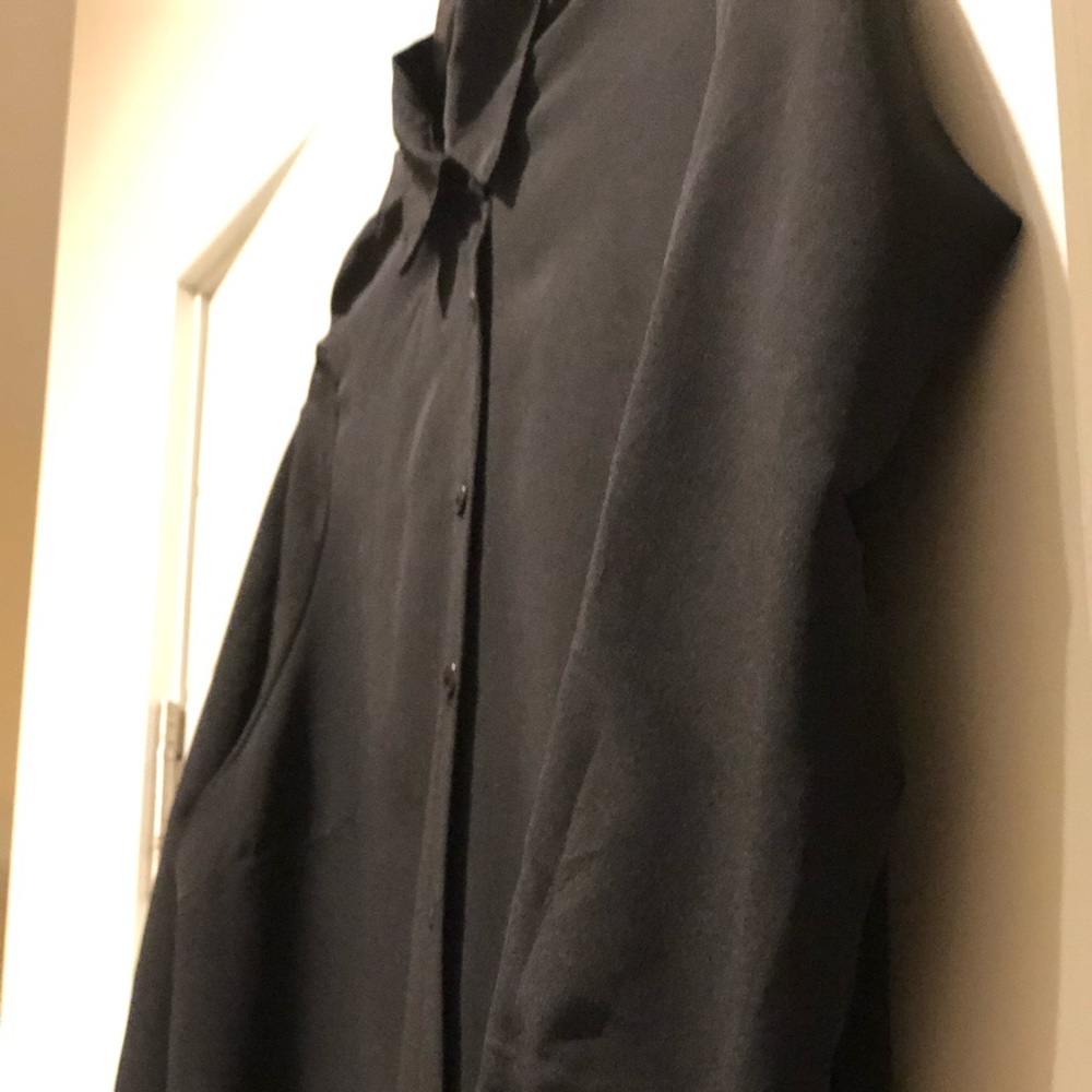 Long sleeve maxi black dress